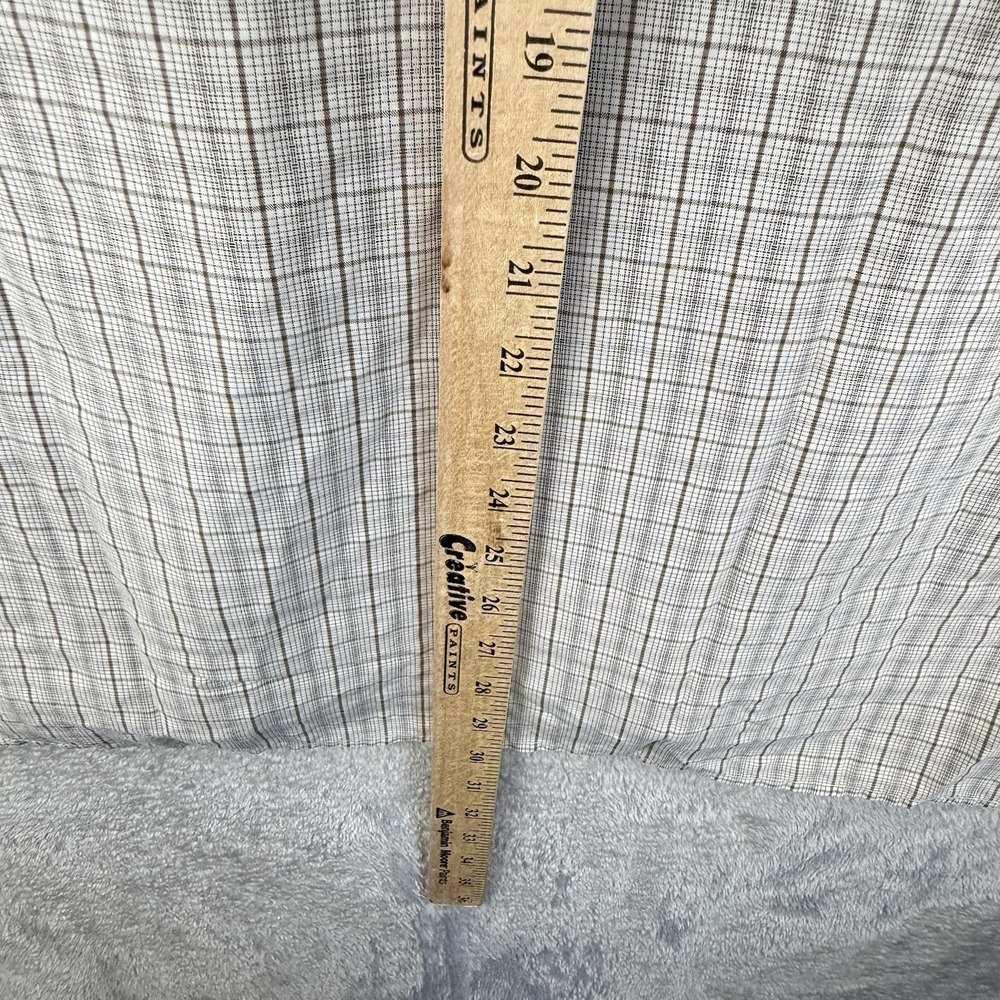 Marmot Button Up Shirt Mens XL White Brown Plaid S/S Outdoor Gorp Grunge FLAW - Picture 8 of 10